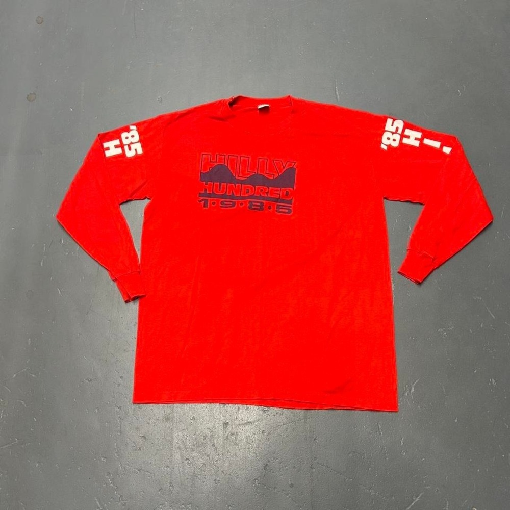 Vintage 1985 true vintage Hilly Indiana graphic marathon long sleeve tshirt